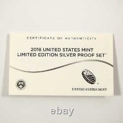 2018 Limited Edition Silver Proof 8 Coin Set OGP COA SKUCPC2786