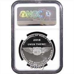 2018 Proof World War I Centennial 6pc. Silver Medal Set NGC PF70UC Flag FR Label