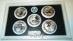 2018 Reverse Silver Proof Set U. S. Mint Box & COA 10 coins silver Half & Quarter