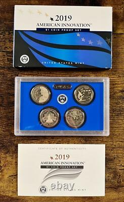 2018-S 2019-S 2020-S Innovation Dollar Proof Sets in OGP. Box & COA