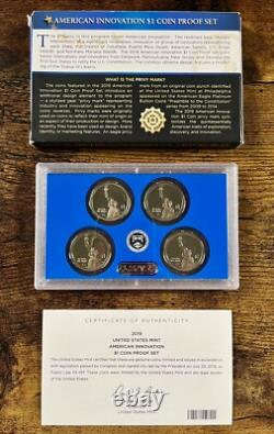 2018-S 2019-S 2020-S Innovation Dollar Proof Sets in OGP. Box & COA