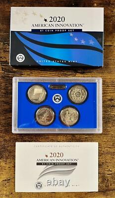 2018-S 2019-S 2020-S Innovation Dollar Proof Sets in OGP. Box & COA
