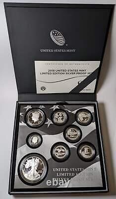 2018-S Limited Edition Silver Proof Set 8 Pc