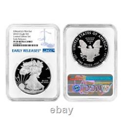 2018-S Limited Edition Silver Proof Set 8pc. NGC PF69UC ER Blue Label