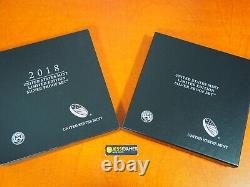 2018 S Proof Silver Eagle Limited Edition Proof Set 18rc In Ogp