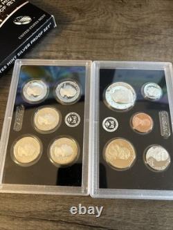 2018 S SILVER Proof Set Original Box & COA 10 Coins 90% Silver? FROM US MINT