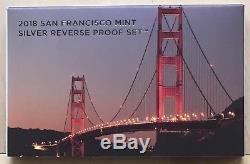 2018 S San Francisco Mint Silver Reverse Proof Set, Limited Mintage