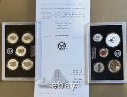 2018 S San Francisco Mint Silver Reverse Proof Set OGP COA 50th Anniv
