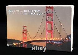 2018 S San Francisco Mint Silver Reverse Proof Set with Box & COA (10 Coin)