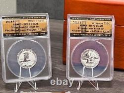 2018-S Silver Reverse 10-Coin Proof Set ANACS RP70DCAM FDOI # 0544 of 1,276