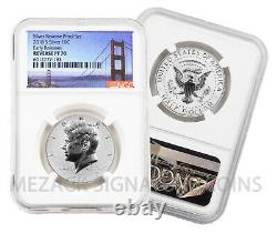 2018-S Silver Reverse Proof 50th Anv Set Early Releases Reverse PF70 NGC Bridge