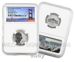 2018-S Silver Reverse Proof 50th Anv Set Early Releases Reverse PF70 NGC Bridge