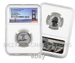 2018-S Silver Reverse Proof 50th Anv Set Early Releases Reverse PF70 NGC Bridge