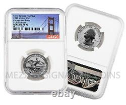 2018-S Silver Reverse Proof 50th Anv Set Early Releases Reverse PF70 NGC Bridge