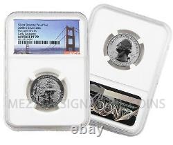 2018-S Silver Reverse Proof 50th Anv Set Early Releases Reverse PF70 NGC Bridge