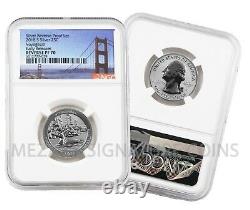 2018-S Silver Reverse Proof 50th Anv Set Early Releases Reverse PF70 NGC Bridge