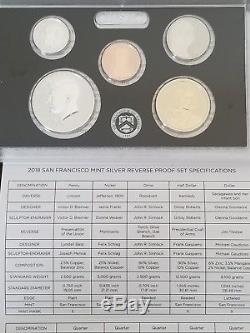 2018 S Silver Reverse Proof Set! Limited 50th Anniversary! SOLD OUT at U. S. Mint