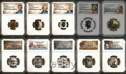 2018 S Silver Reverse Proof Set NGC PF70 First Releases