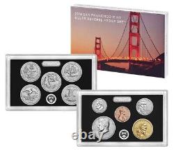 2018-S Silver Reverse Proof Set US Mint With Box COA OGP 10 Coin