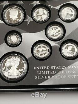 2018-S US Mint Limited Edition Silver Proof Set OGP & COA Last one Mint Sold Out