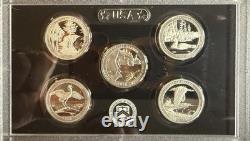 2018-S U. S. Mint 10 Coin Silver Proof Set WithCOA & OGP 1.338 Troy Oz. 900 Silver