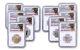 2018-s U. S. Silver Reverse Proof Set 10pc. Ngc Pf69 Early Releases Trolley Label