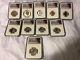 2018-s U. S. Silver Reverse Proof Set 10pc. Ngc Pf70 First Day Of Issue Trolley