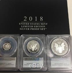 2018 S United States Mint Limited Edition Silver Proof Set PR70DC FIRST STRIKE