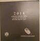 2018 S Us Mint Limited Edition Silver Proof Set Sixth Year Of Issue Omp & Coa