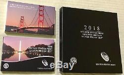 2018 Silver Proof Sets all (3)Limited Edition Silver, Silver & Reverse Proof Set