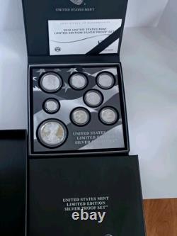 2018 US Mint Limited Edition Silver Proof Set Dime, Quarters, Half, SilverEagle