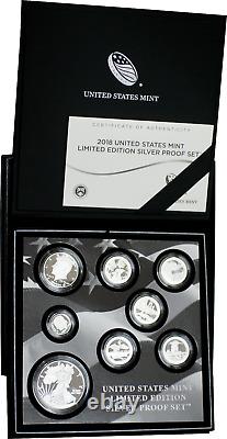 2018 US Mint Limited Edition Silver Proof Set in OGP and COA
