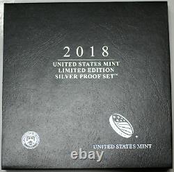 2018 US Mint Limited Edition Silver Proof Set in OGP and COA
