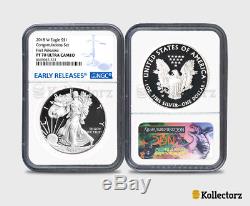 2018-W Proof $1 Silver Eagle Congratulations Set NGC PF70UC Blue First Releases