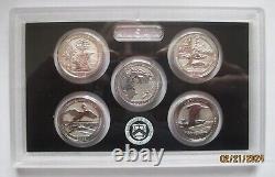 2018 s United States Mint Silver Reverse Proof Set 10 Coins with COA & Box