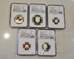 2019 5-Coin 1C, 5C, 10C, 50C, 1$ Clad Proof Set Early Release PF 69 ULTRA CAMEO