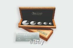 2019 5pc. Silver Mexican Libertad Proof Set Treasure Coins of Mexico
