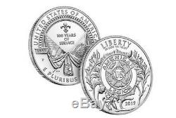 2019 American Legion Proof Silver Dollar & Medal Set 99.99% Silver