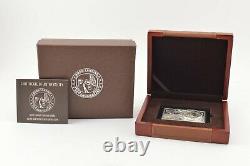 2019 Anniversary Of Moon Landing. 999 Fine Silver Proof Bar & Coin Set 6760