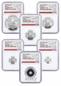 2019 Great Britain Silver Britannia 6 Coin Proof Set NGC PF69 UC FR SKU57298
