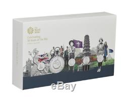 2019 ROYAL MINT 5 COIN SILVER PROOF 50p CULTURE SET INCL. KEW GARDENS SOLD OUT