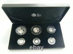 2019 Royal Mint Britannia Silver Proof 6 Coin Set with Box & COA