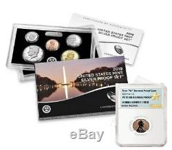 2019 SILVER PROOF SET with W REVERSE PF LINCOLN CENT, NGC PF70RD ER (STAR LABEL)