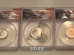 2019 S 10 Coin Proof Set. Anacs- Pr-70 Dcam. First Strike Coins. Flag Label