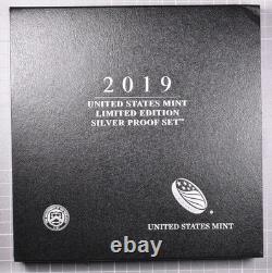 2019-S Limited Edition Silver Proof Set 8 Coin Set With Box & COA