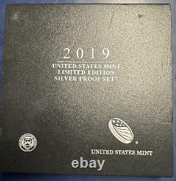 2019-S Limited Edition Silver Proof Set 8 Coin Set in OGP Free US Shipping