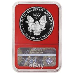 2019-S Proof $1 American Silver Eagle 3pc. Set NGC PF70UC Black ER Label Red Whi
