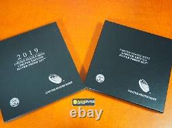 2019 S Proof Silver Eagle Limited Edition Proof Set 19rc In Ogp