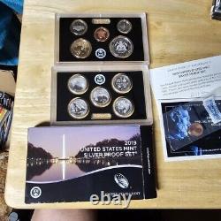 2019-S Silver Proof Set (withReverse Proof Cent). 999 Fine Silver coins. Last One