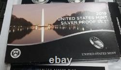 2019-S US Mint Silver Proof Set W Reverse Pf. Cent, 2019-S Proof Sets W Pf A273